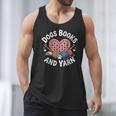 Dogs Books And Yarn Crocheting Men Tank Top Dogs Books And Yarn Crocheting Men Tank Top