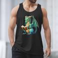 Dragon With Book Men Tank Top