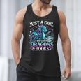 Dragon Reading Just A Girl Who Loves Dragons And Books Men Tank Top Dragon Reading Just A Girl Who Loves Dragons And Books Men Tank Top