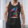 Dragons And Books Dragonworm Book Lover Reading Men Tank Top