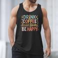 Drink Coffee Read Books Be Happy Aesthetic Quote Men Tank Top