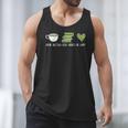 Drink Matcha Read Books Be Happy Book Lover Matcha Tea Lover Men Tank Top