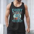 Easily Distracted By Books And Dragons Nerds Men Tank Top
