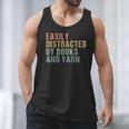 Easily Distracted By Books And Yarn Knitting & Crocheting Men Tank Top Easily Distracted By Books And Yarn Knitting & Crocheting Men Tank Top