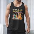 Easily Distracted By Cats And Books Book & Cat Lover Men Tank Top Easily Distracted By Cats And Books Book & Cat Lover Men Tank Top