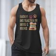 Easily Distracted By Dogs And Books Pets Books Lovers Men Tank Top Easily Distracted By Dogs And Books Pets Books Lovers Men Tank Top
