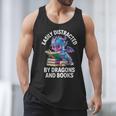 Easily Distracted By Dragons And Books Men Tank Top