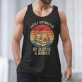 Easily Distracted By Sloths And Books Men Tank Top