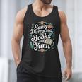 Easily Distracted By Yarn And Books Men Tank Top