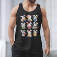 Easter Teacher Cute Bunny Reding Books Librarian Bookworm Men Tank Top