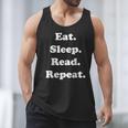 Eat Sleep Read Repeat Book Enthusiast Men Tank Top