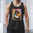 Educated Afro Girl Reading Book Lover History Month Men Tank Top Educated Afro Girl Reading Book Lover History Month Men Tank Top