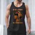 Education Is Freedom Teacher Book Black History Month Men Tank Top Education Is Freedom Teacher Book Black History Month Men Tank Top