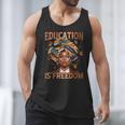 Education Is Freedom Teacher Books Black History Month Men Tank Top Education Is Freedom Teacher Books Black History Month Men Tank Top