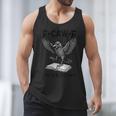 F-Caw-F Crow Book Lovers Vintage Bookish Bird Men Tank Top F-Caw-F Crow Book Lovers Vintage Bookish Bird Men Tank Top