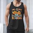 Fall In Love With Reading Thanksgiving Pumpkin Book Lover Men Tank Top