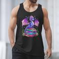 Fantasy Dragon Reading Books Bookworm Men Tank Top Fantasy Dragon Reading Books Bookworm Men Tank Top