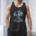Fantasy Dragon Reading Magical Book Lover Halloween Vibes Men Tank Top