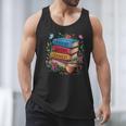 Fantasy Drama Tragedy Books Subtle Reader Librarian Flower Men Tank Top Fantasy Drama Tragedy Books Subtle Reader Librarian Flower Men Tank Top