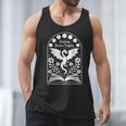 Fantasy Drama Tragedy Dragon Book Magic Gothic Moon Phases Men Tank Top