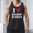 Fantasy Romantasy Book Lover I Love Heart Shadow Daddies Men Tank Top