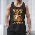Floral Cow Reading Pun Just One More Chapter Cozy Book Lover Men Tank Top