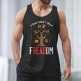Freadom Tree Read Reading Librarian Book Across America Men Tank Top