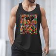Geometric History Educated Women Reading Book Melanin Men Tank Top