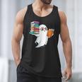 Ghost Reading Books Halloween Library Men Tank Top