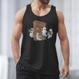Ghosts Reading Books Teacher Halloween Librarian Book Lover Men Tank Top Ghosts Reading Books Teacher Halloween Librarian Book Lover Men Tank Top