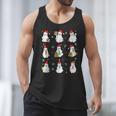 Ghosts Wearing Santa Hats Reading Books Christmas Book Lover Men Tank Top Ghosts Wearing Santa Hats Reading Books Christmas Book Lover Men Tank Top
