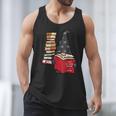 Gnome Read Reading Book Librarian Across America Women Kids Men Tank Top