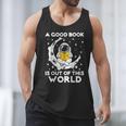 Good Book Is Out Of This World Astronaut Moon Space Reading Men Tank Top