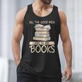All The Good Men Are In My Books Romance Novel Men Tank Top