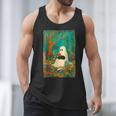 Groovy Ghost Reading Book Cat Halloween Ghost Teacher Men Tank Top Groovy Ghost Reading Book Cat Halloween Ghost Teacher Men Tank Top
