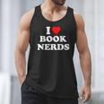 I Heart Book Nerds Book Readers Cute Men Tank Top I Heart Book Nerds Book Readers Cute Men Tank Top