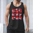 Heart Reading Books Valentine Teacher Boys Girls Book Lover Men Tank Top