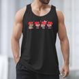 Heart Reading Books Valentine Teacher Library Book Lover Men Tank Top