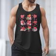 Hearts Reading Book Lovers All Booked For Valentine Men Tank Top