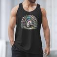Hedgehog Reading Book Lake Scenery Reading Men Tank Top Hedgehog Reading Book Lake Scenery Reading Men Tank Top