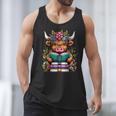 Highland Cow Book Floral Bookworm Men Tank Top Highland Cow Book Floral Bookworm Men Tank Top
