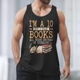 I'm A 10 But I Read Books All Night Bookworm Reader Reading Men Tank Top