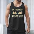 I'm This Many Books Old Read Book 2nd Birthday 2 Years Old Men Tank Top