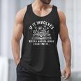 If It Involves Books And Pajamas Count Me In Reading Bedtime Men Tank Top