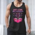 Just A Girl Who Loves Books Butterflies Reading Men Tank Top Just A Girl Who Loves Books Butterflies Reading Men Tank Top