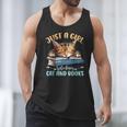 Just a Girl Who Loves Cats And Books Kitties Pet Art Lover Men Tank Top Just a Girl Who Loves Cats And Books Kitties Pet Art Lover Men Tank Top