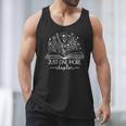 Just One More Chapter Bookish Book Reading Botanical Book Men Tank Top