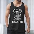 Just One More Chapter Skeleton Reader Reading Book Lover Men Tank Top