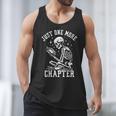 Just One More Chapter Skeleton Reading Book Men Tank Top