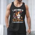 Kawaii Feline Book Reading Read Books Pet My Calico Cat Men Women Men Tank Top